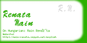 renata main business card